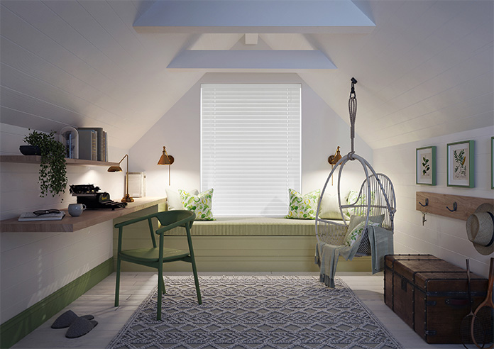 Ecowood, Brilliant White Fine Grain - Motorised Venetian Blind - Image 7
